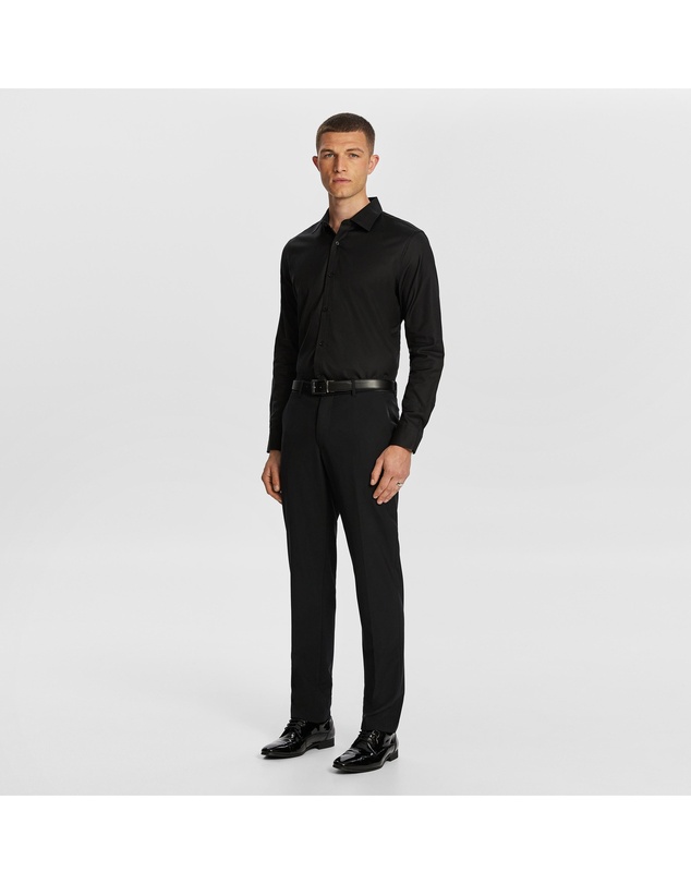 yd. - Maximum Two Ply Cotton Slim Dress Shirt