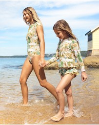 Aqua Blu Kids - Mosaic Short Sleeve One Piece - Teens