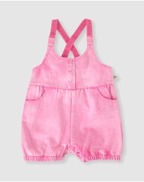 Goldie + Ace - Cindy Denim Bubble Overalls - Babies-Kids