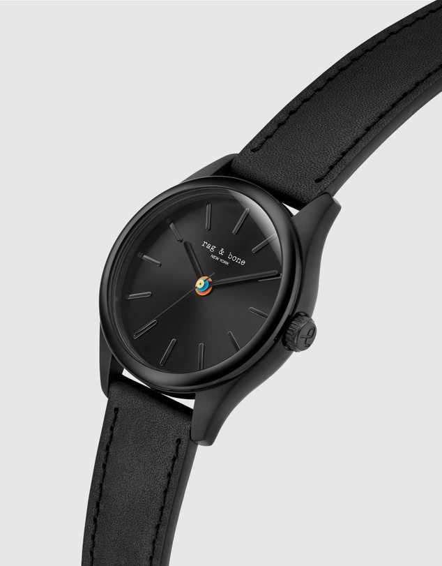 rag & bone - Rag & Bone Dean Black-Tone Analogue Watch