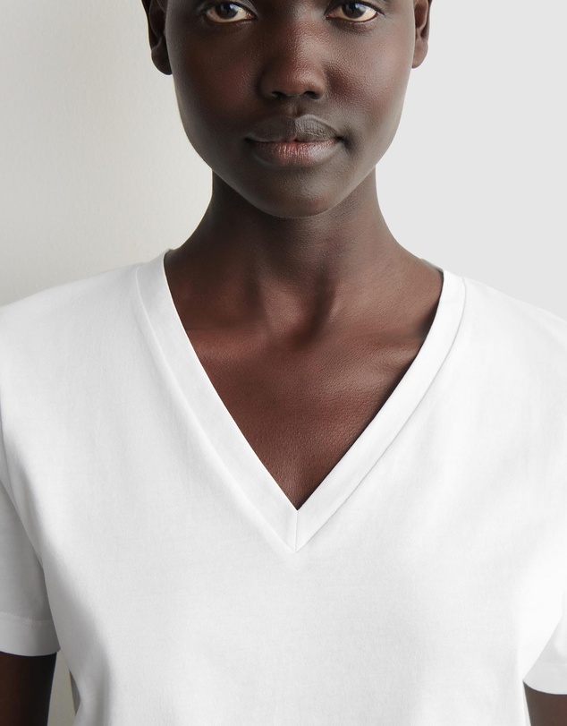 COS - Cotton V-Neck T-Shirt
