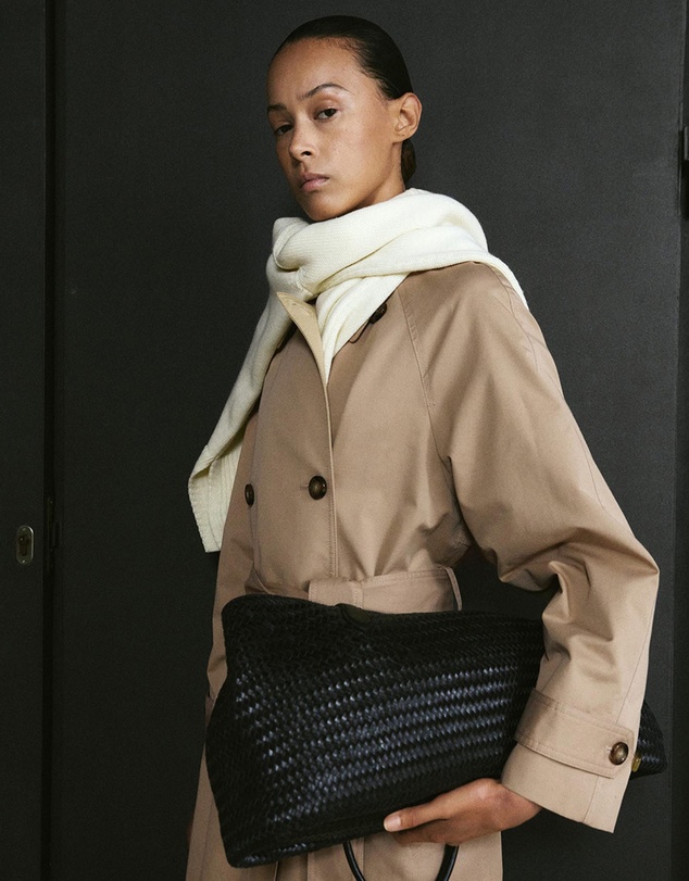M.N.G - Long Double-Breasted Trench Coat