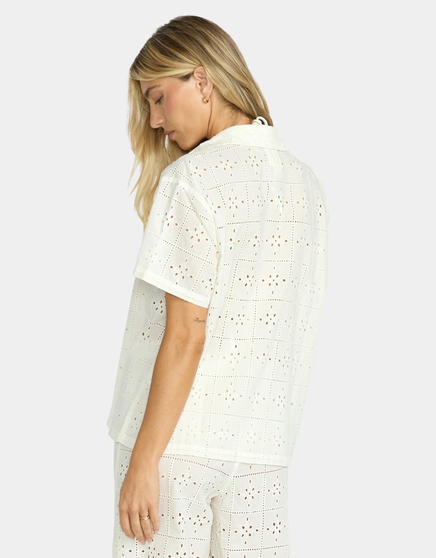 Billabong - Womens Eyelet Crush Cover Up Shirt