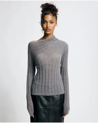 Lover - Seraphine Mohair Blend Sheer Jumper