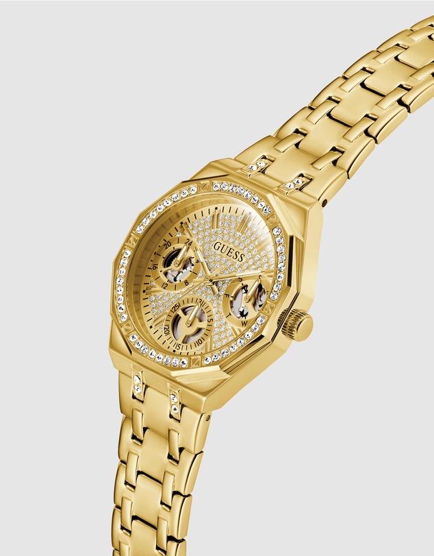 GUESS - Guess Quinn Ladies Gold Tone Multi-function Watch