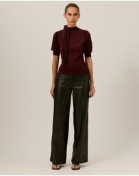 Tussah - Alice Neck Tie Knitted Top
