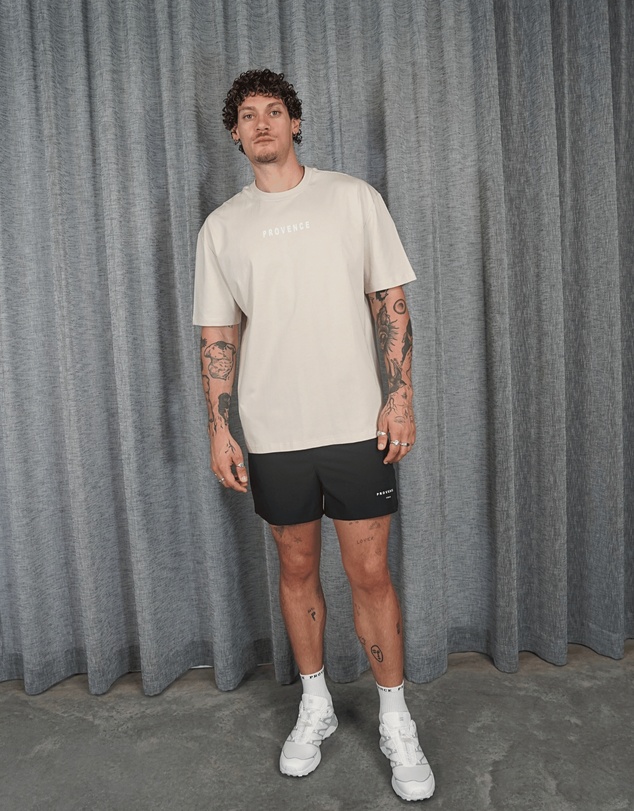 Provence - Crest Logo T-Shirt Beige