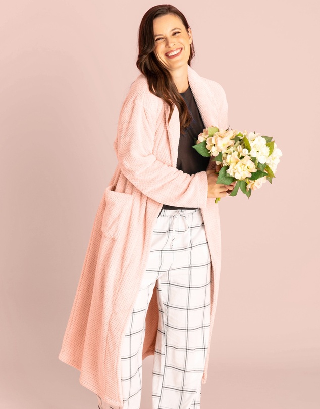 Ava & Audrey  - Ava & Audrey Betty Jacquard Fleece Robe