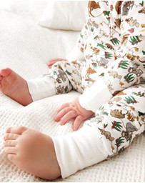 B Free Intimate Apparel - 100% Organic 2-Way Zip Sleepsuit - Baby & Toddler