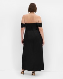 City Chic - Forbidden Love Maxi Dress - Black