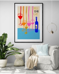Inka Arthouse - Fill Your Cup Art Print by Paige Byrne