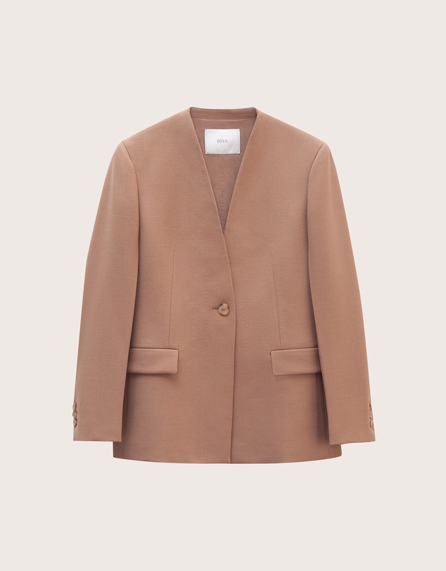IDA+S - Sienna Wool Collarless Suit Jacket