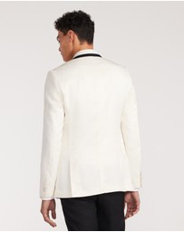 Calibre - Lapel Detail Tuxedo Jacket Ivory