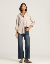 IDA+S - Matilda Oversized Stretch Cotton Blouse