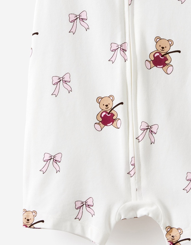 Cotton On Kids - Growie Short Sleeve Zip Romper