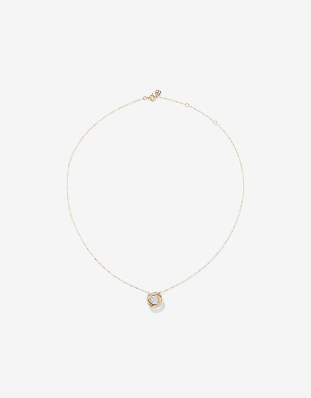 Michael Hill - Lume Lab Swirl Pendant with 0.60 Carat TW of Laboratory-Grown Diamonds in 10kt Yellow Gold