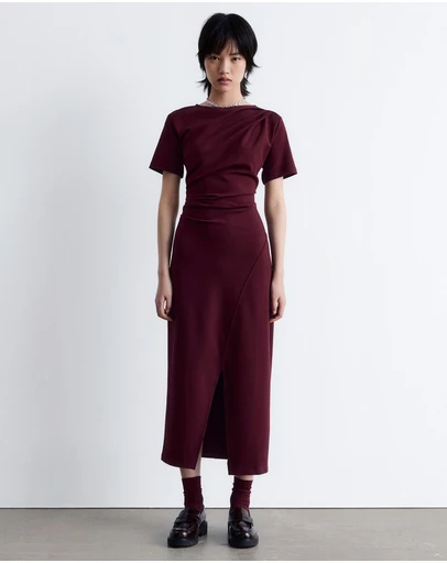 & Other Stories - Draped SS Midi Dress