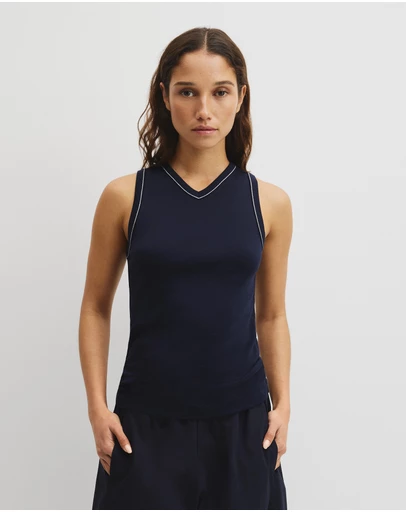 Country Road - Contrast Stitch Tank