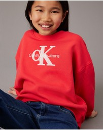 Calvin Klein Jeans - Girls Oversized Fleece Logo Sweatshirt