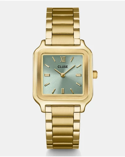 Cluse - Gracieuse Sage Green/Gold Link