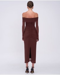 Suboo - Christy Mesh Off Shoulder Midi