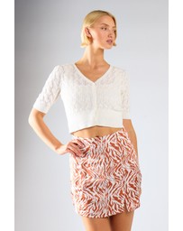 Glamorous - V-Neck Crop-Cardigan