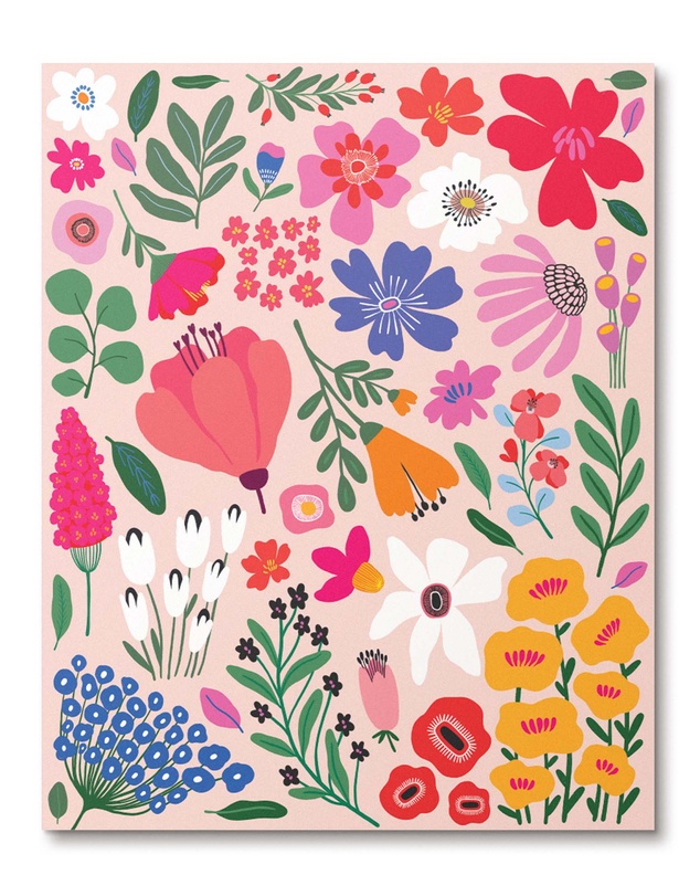 Journey Of Something - Paint by Numbers - Pressed Flowers