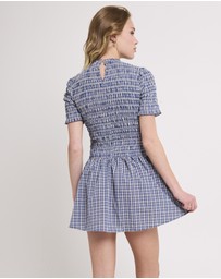Subtitled - Bonnie Shirred Bubble Mini Dress