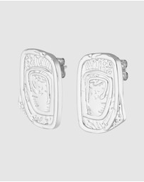 HOUSE OF SLANI - Textured Silver Keelie Earrings