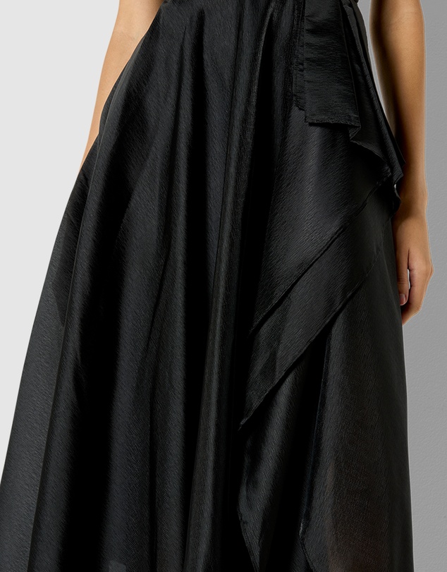 Montique - Lila Black Organza Gown