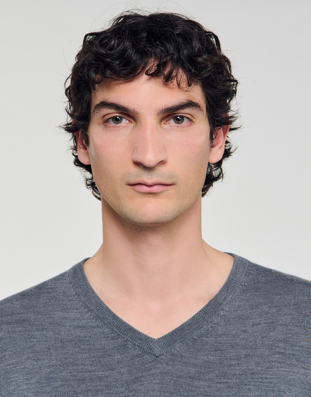 Sandro - Vneck Merinos Sweater