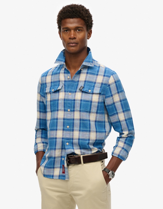 Superdry - Merchant Linen Check Shirt