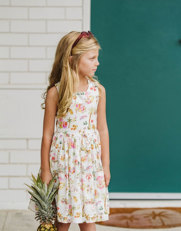 Bebe by Minihaha - Paradiso Cross Back Dress 3-7Y