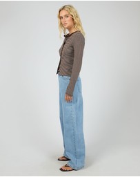 All About Eve - Sami Stripe Long Sleeve Top Brown