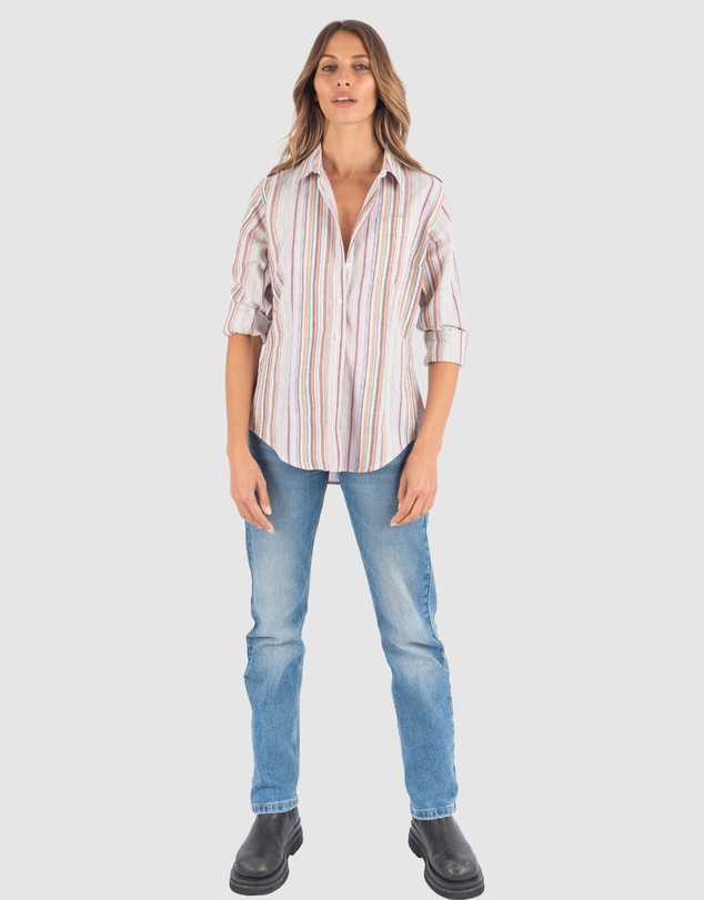 CAMIXA - IRIS Stripes Linen Shirt