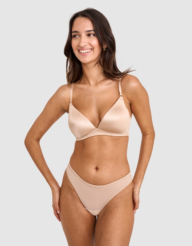 Bras N Things - Sexy Basics High Leg G String - Nude 2