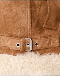 M.N.G - Faux-Shearling Suede Jacket