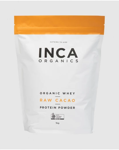 Inca Organics - Certified Organic Whey Protein Powder - Raw Cacao