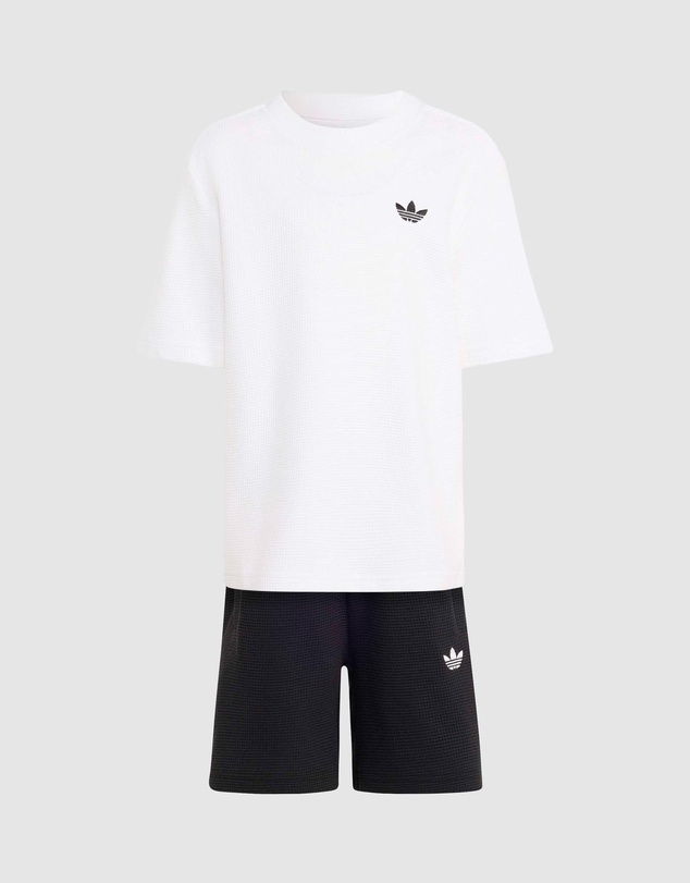 adidas Originals - Loose Waffle Short T-Shirt Set - Kids-Teens