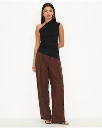Dazie - Own It Pleated Tailored Pants