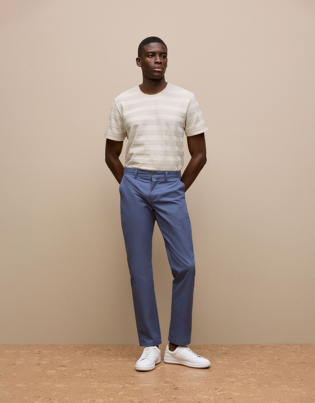 Trenery - Regular Fit Chino Pant in Dark Blue