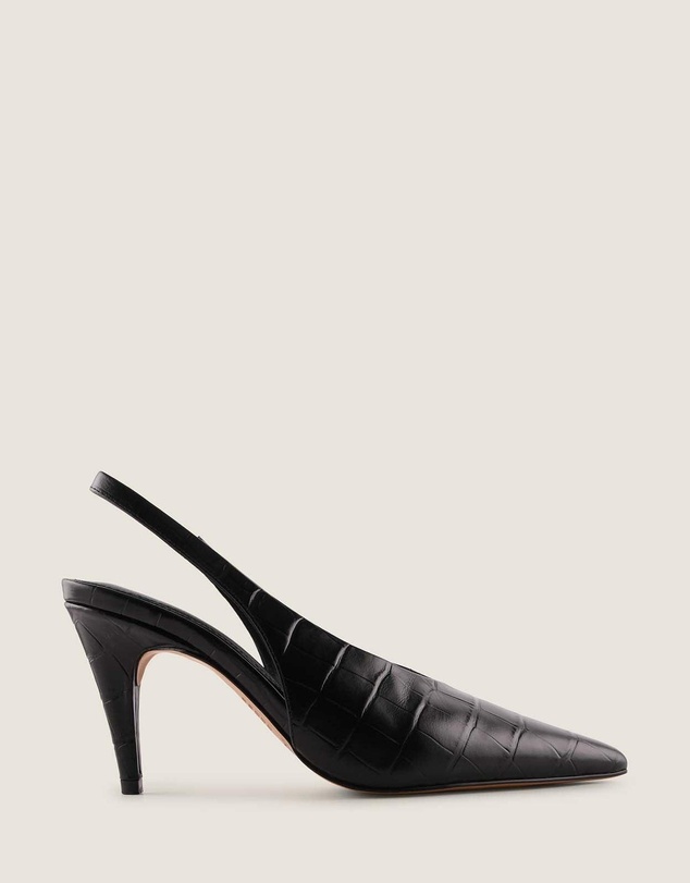 Shelly Shen - Twyla High Heels Black Croc