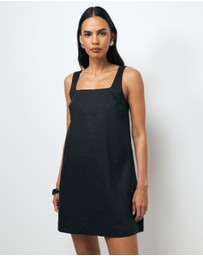 AERE - Kilah Linen Mini Dress