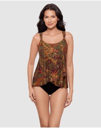 Miraclesuit Swimwear  - Perissa Dazzle Underwired Draped Tankini Top