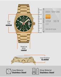 Armani Exchange - Gold Tone Chronograph Watch