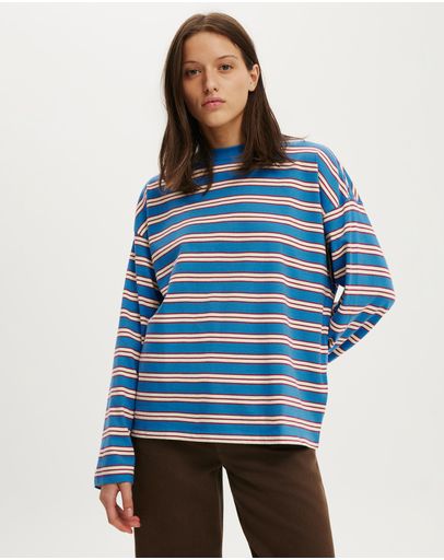 Hallie Stripe Cobalt