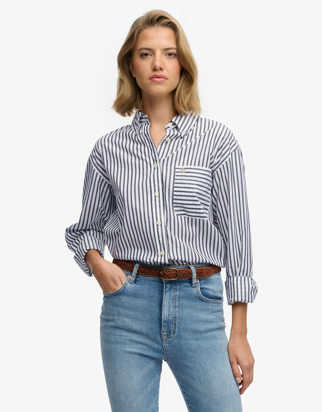 Superdry - Poplin Relaxed Long Sleeve Shirt