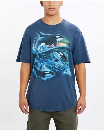 Vintage by The Real Deal - Pre Loved - Vintage Orca SeaWorld Tee