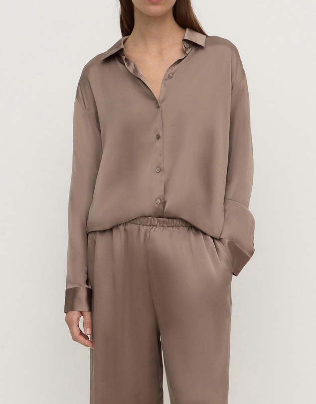 Assembly Label - Pippa Silk Long Sleeve Shirt