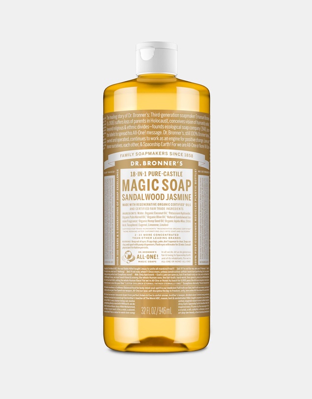 Dr Bronner's - Pure Liquid Castile Soap Sandalwood & Jasmine 946ml